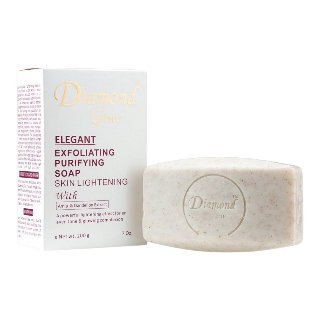 Diamond Glow Elegant Exfoliating Purifying Soap 200g