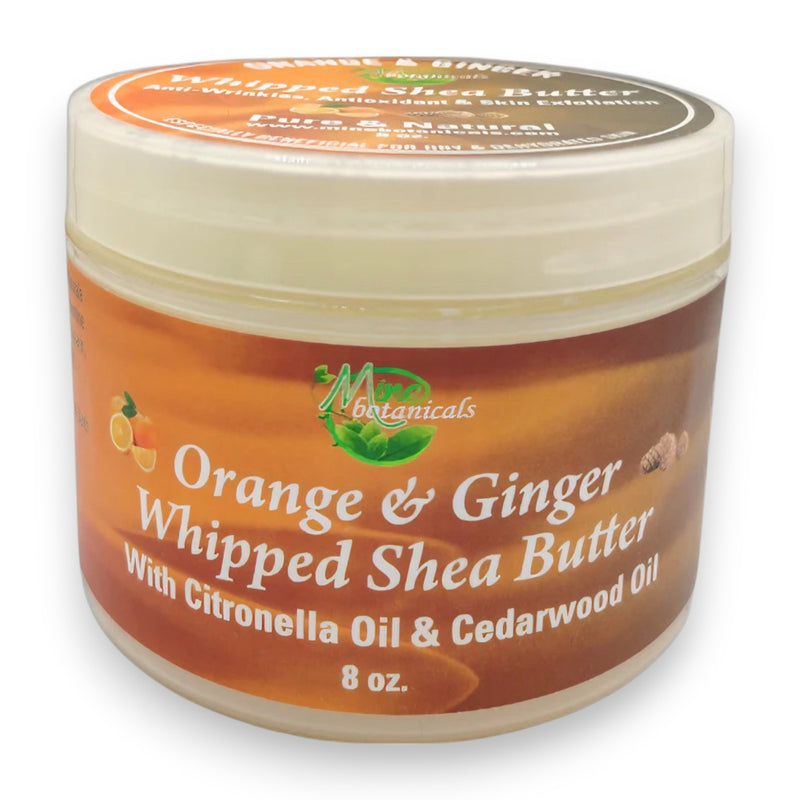 Mine Botanicals Orange & Ginger Whipped Shea Butter 8 oz