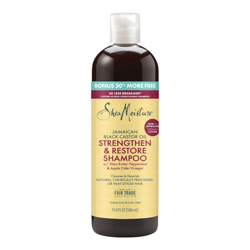 Shea Moisture J/Black Castor Oil Shampoo  19.8 oz *BONUS*