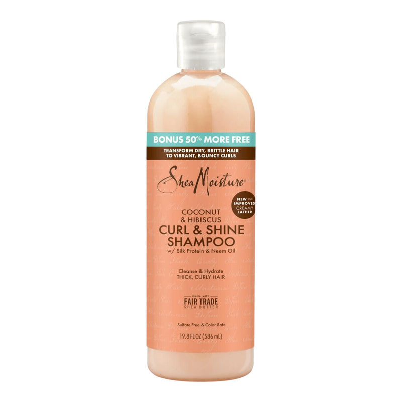 Shea Moisture Coco&Hibiscus Curl&Shine Shampoo 19.8 oz *BONUS*