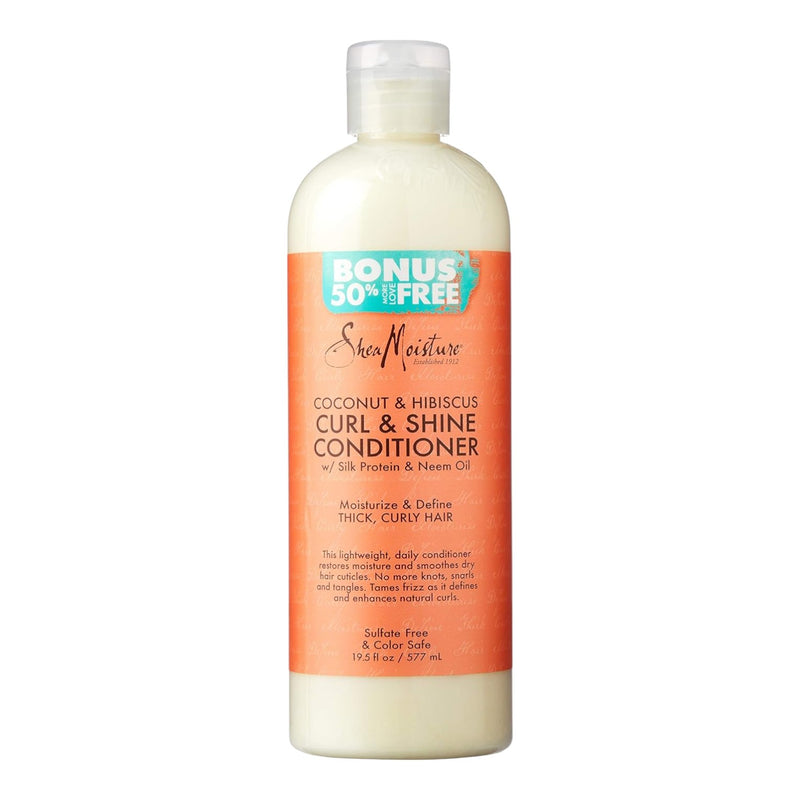 Shea Moisture Coco&Hibiscus Curl&Shine Conditioner 19.8 oz *BONUS*
