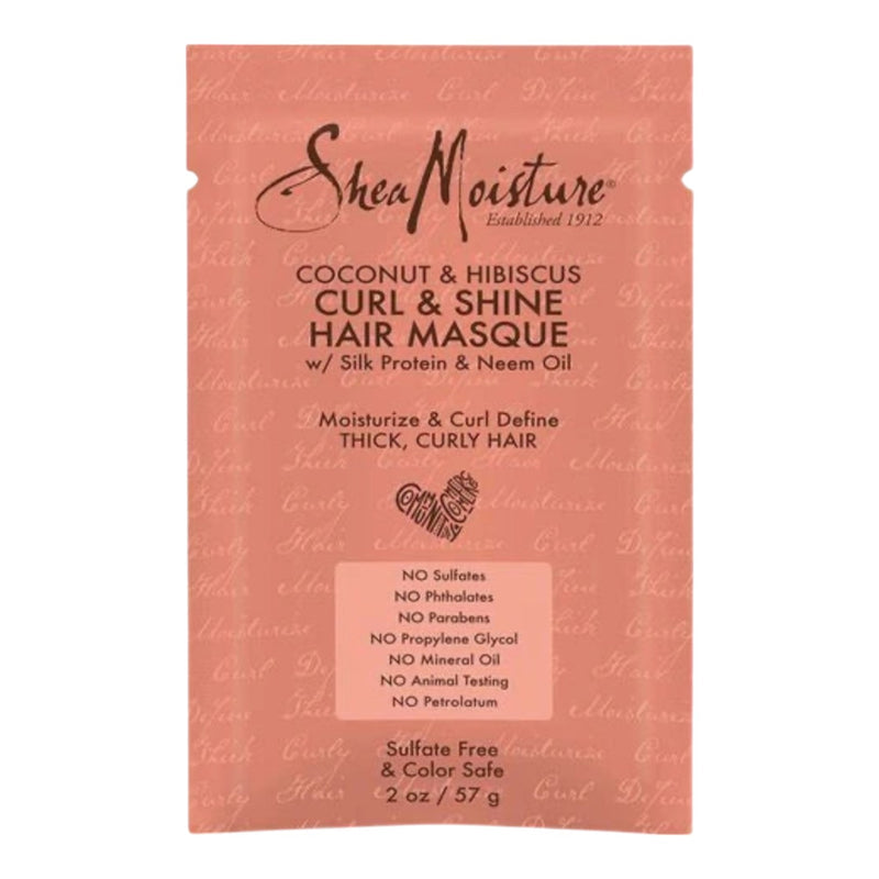 Shea Moisture Coconut & Hibiscus Curl & Shine Hair Masque 2 oz