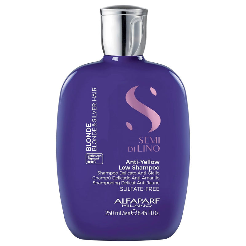 AlfaParf S Semi Di Lino BLONDE Anti-Yellow Low Shampoo 250 ml / 8.45 oz