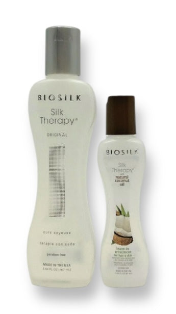 Biosilk Treatment Duo (Silk Therapy 5.64oz+Coconut leave in 2.26 oz)