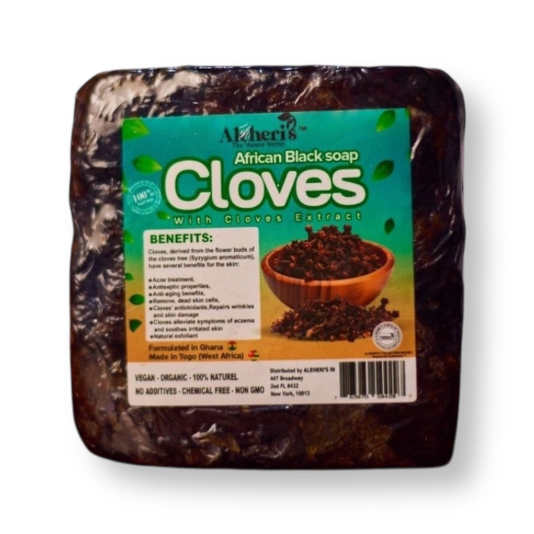 Aleheri’s African Black Soap Cloves 16 oz (1 lb)
