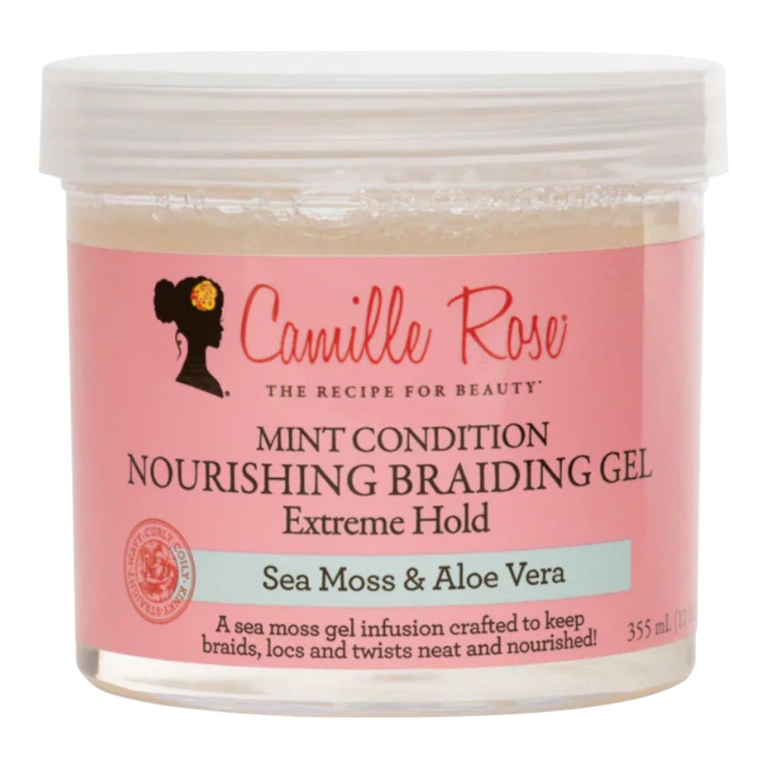 Camille Rose Mint Cond Nourishing Braiding Gel 12 oz
