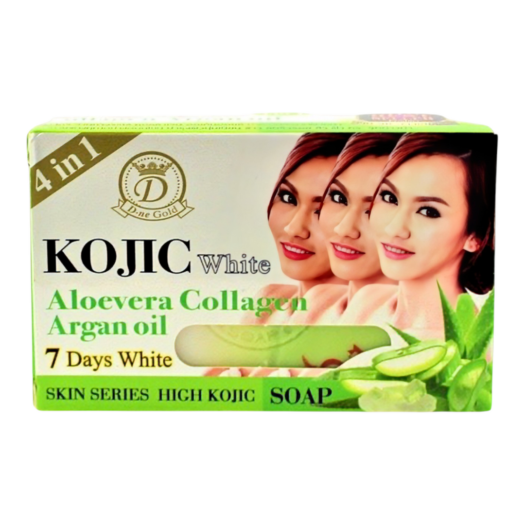 D-NE Kojic Aloevera Collagen Soap 160g 4 in 1