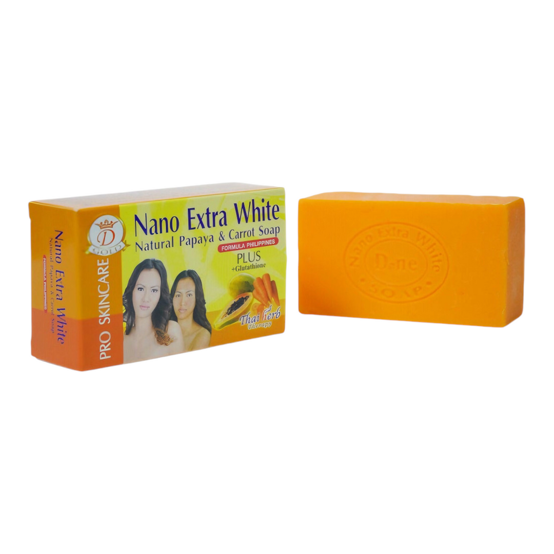 D-NE Nano Extra White 2 in 1 Soap & Cream -Papaya & Carrot-