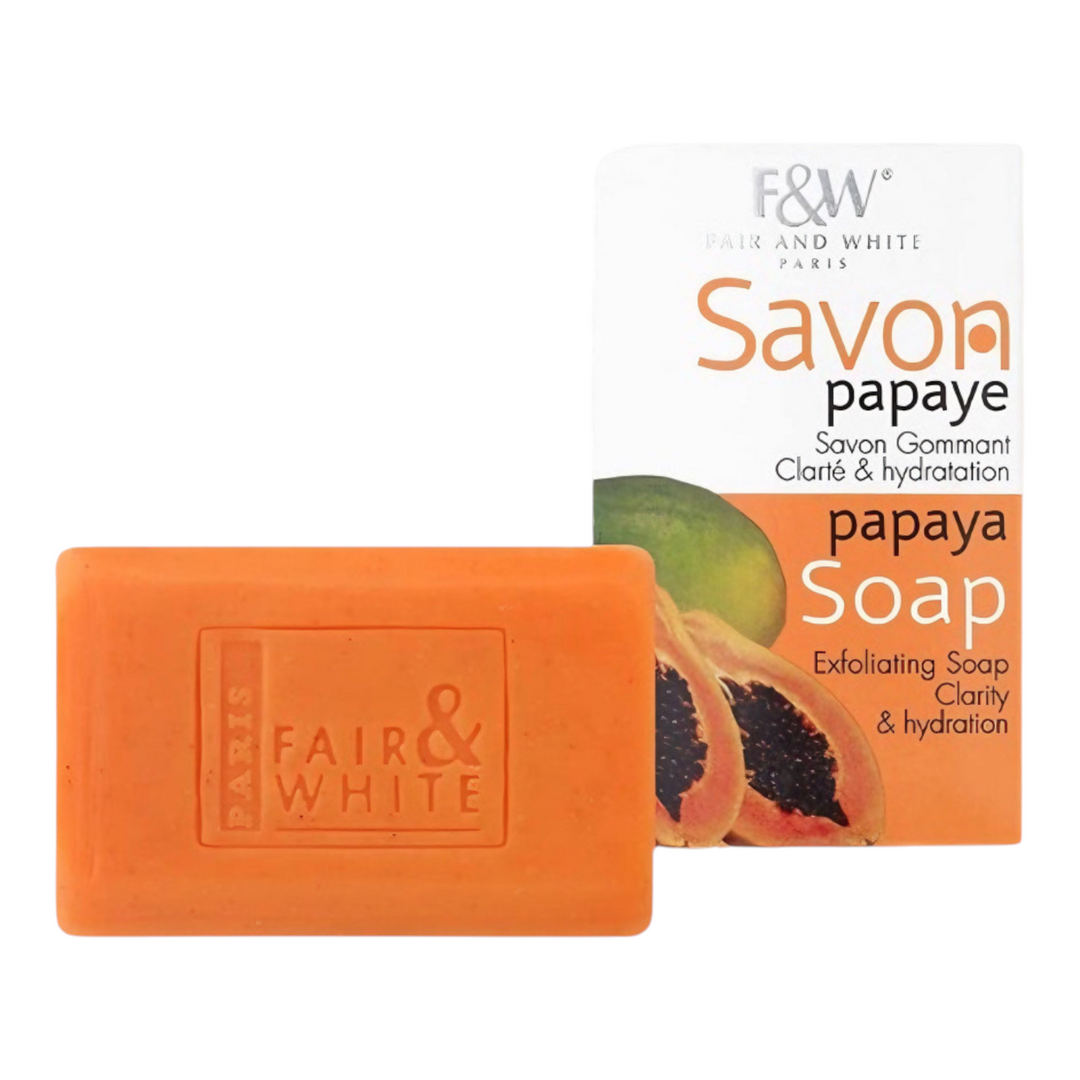 Fair & White 22 Papaya Exfoliating Soap 200g