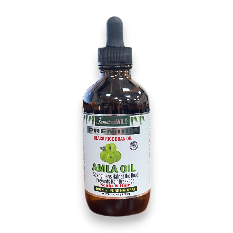 Hair Growth Amla Oil w/  (Black Rice Bran Oil) **(4 oz)**