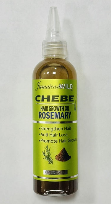 JW0226 Jamaican Wild Hair Growth Oil CHEBE w/Rosemary 4 oz
