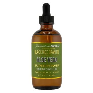JW0239 JW Super Power Growth Oil Black Rice Bran w/ ALOE VERA 4oz