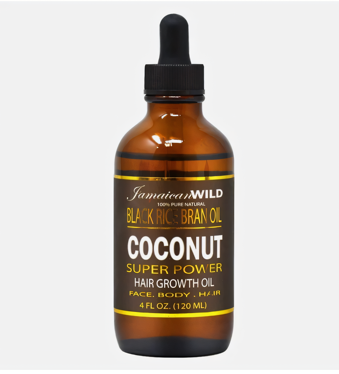 JW0241 JW Super Power Growth Oil Black Rice Bran w/ COCONUT 4oz