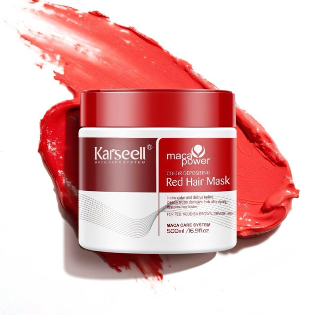KARS0020 Maca Power Karseell RED Color Depositing Mask (JAR) 500ml / 16.9 oz