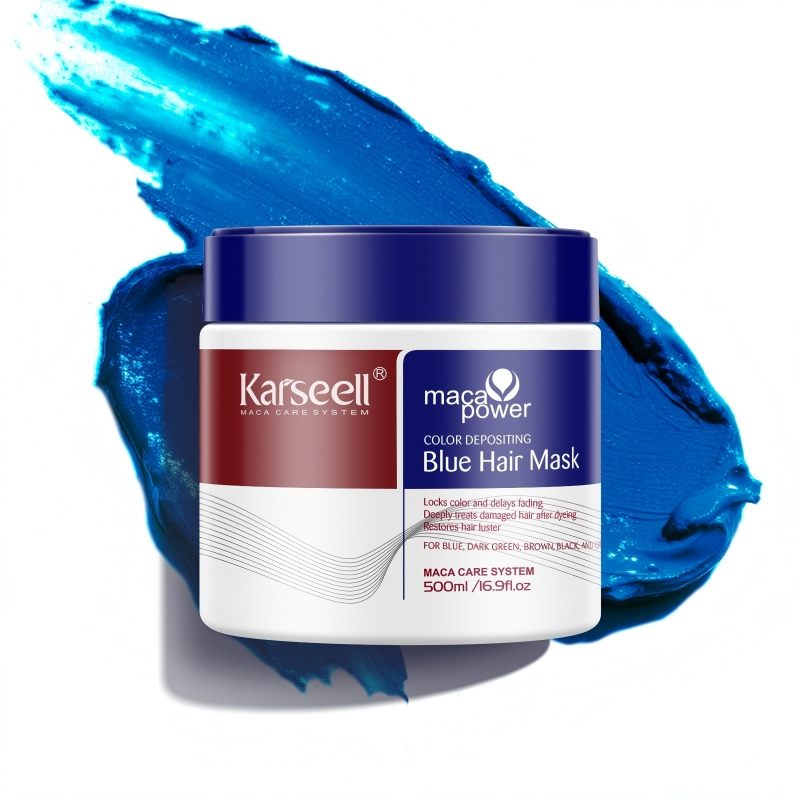 KARS0023 Maca Power Karseell BLUE Color Depositing Mask (JAR) 500ml / 16.9 oz
