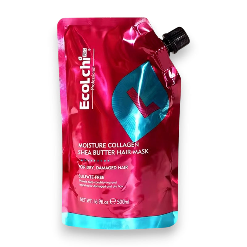 EcoLchi Moisture Collagen Shea Butter Hair Mask 16.9 oz