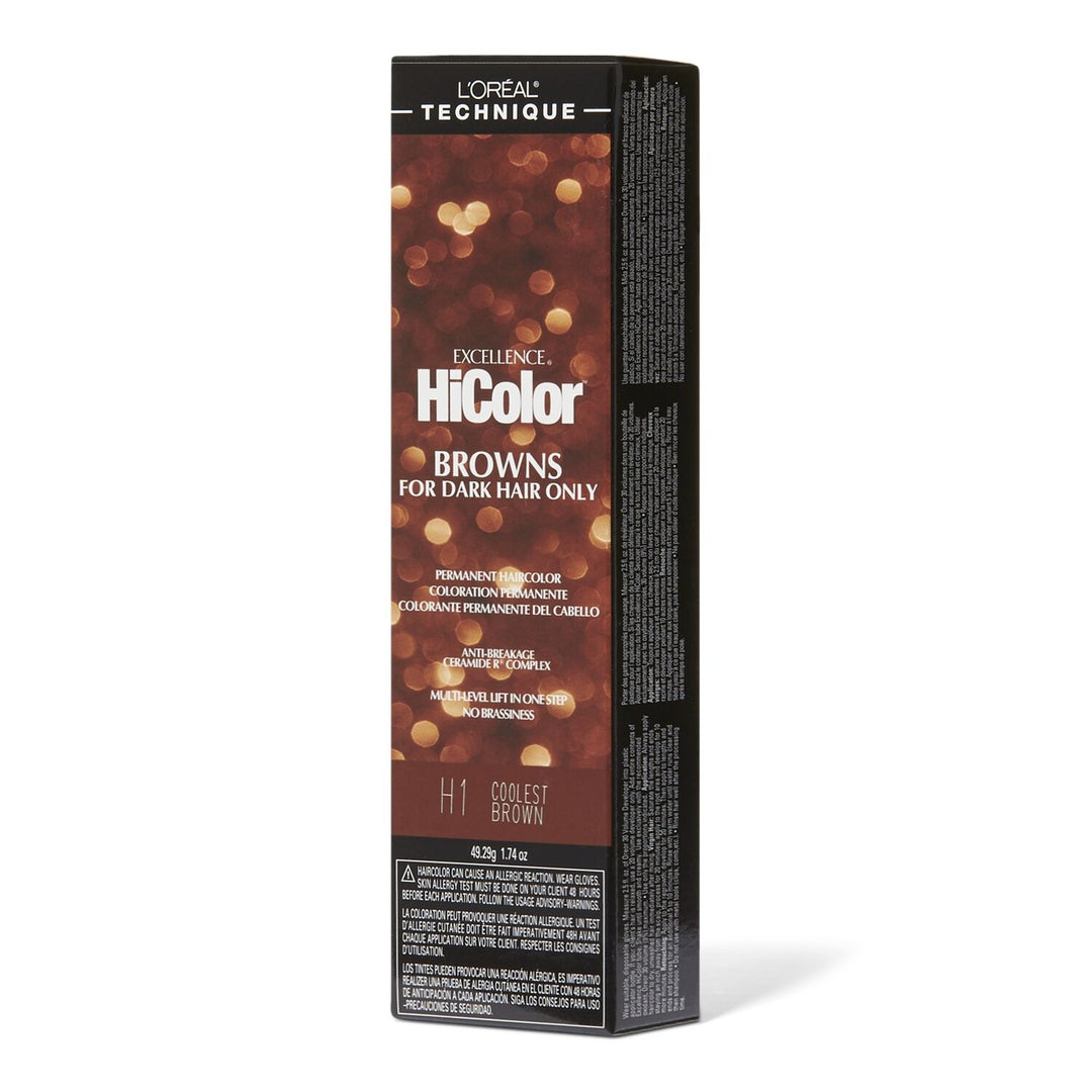 LOR001 L'Oreal HiColor HiLights [COOLEST BROWN] 1.2 oz (H1)
