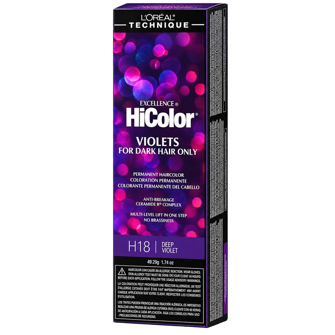 LOR018 L'Oreal HiColor HiLights [DEEP VIOLET] 1.2 oz (H18)