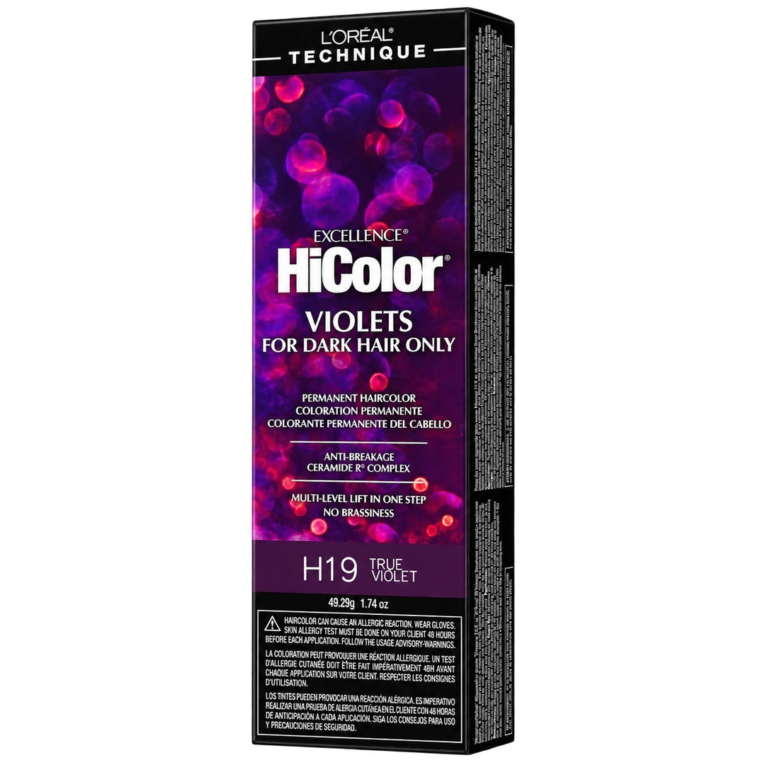 LOR019 L'Oreal HiColor HiLights [TRUE VIOLET] 1.2 oz (H19)
