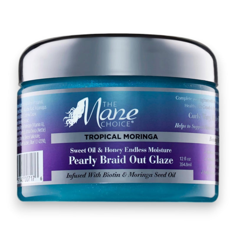 Mane Choice Tropical Moringa Pearl Braid Out Glaze 12 oz