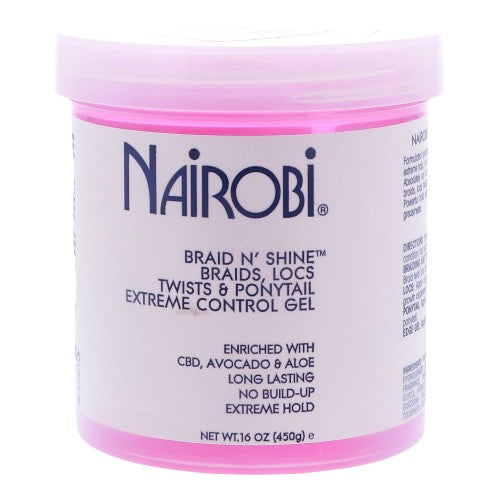 Nairobi Braid N' Shine Extreme Control Gel (16 oz)