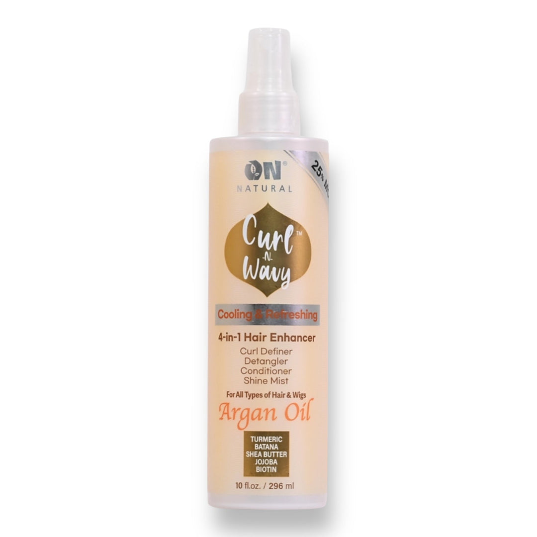 On Natural Curl-N-Wavy 4-in-1 Hair Enhancer (Argan Oil) 10 oz