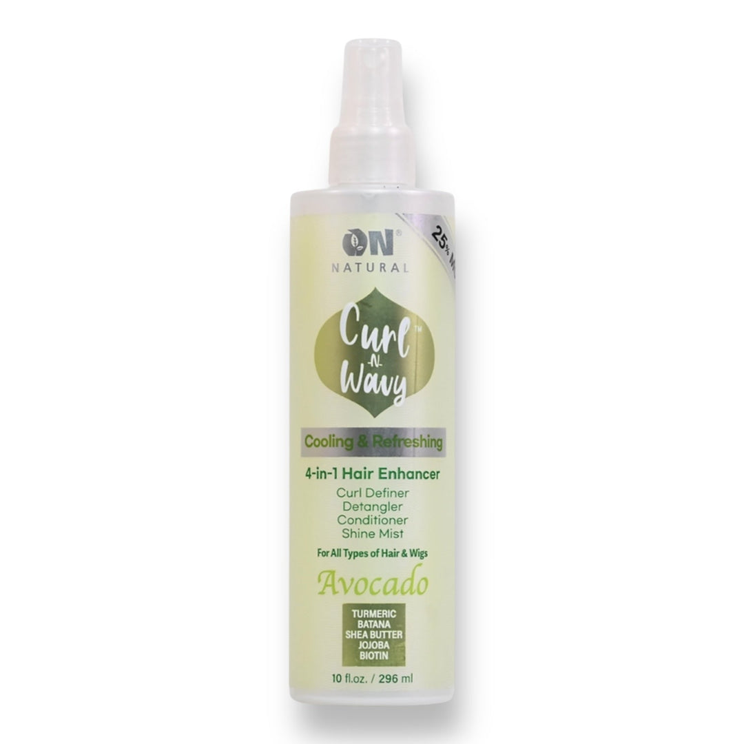 On Natural Curl-N-Wavy 4-in-1 Hair Enhancer (Avocado) 10 oz