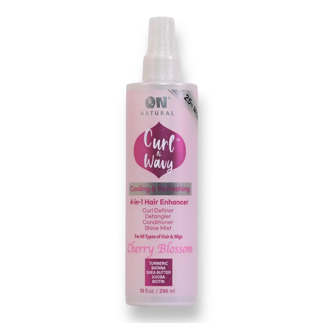 On Natural Curl-N-Wavy 4-in-1 Hair Enhancer (Cherry Blossom) 10 oz