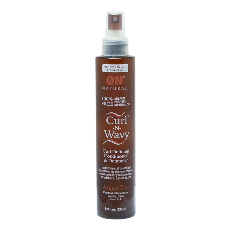 On Natural Curl N Wavy Curl Def Cond & Detan Argan Tree 8 oz