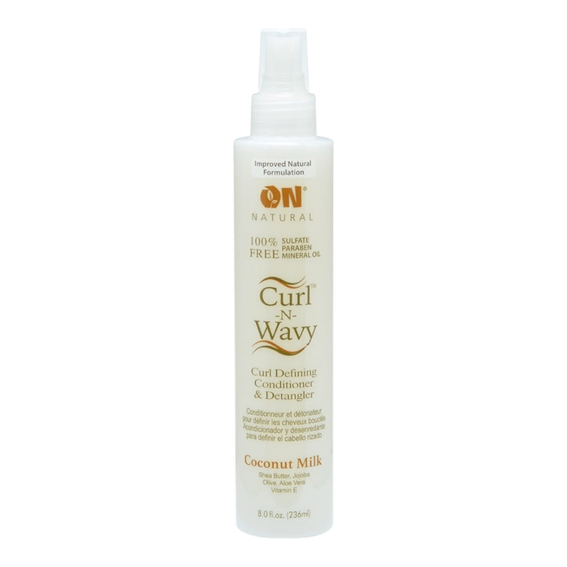 On Natural Curl N Wavy Curl Def Cond & Detan Coconut Milk 8 oz