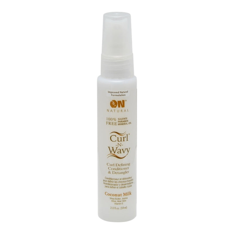 On Natural Curl N Wavy Curl Def Cond & Detan Jam BK Castor Oil 2 oz