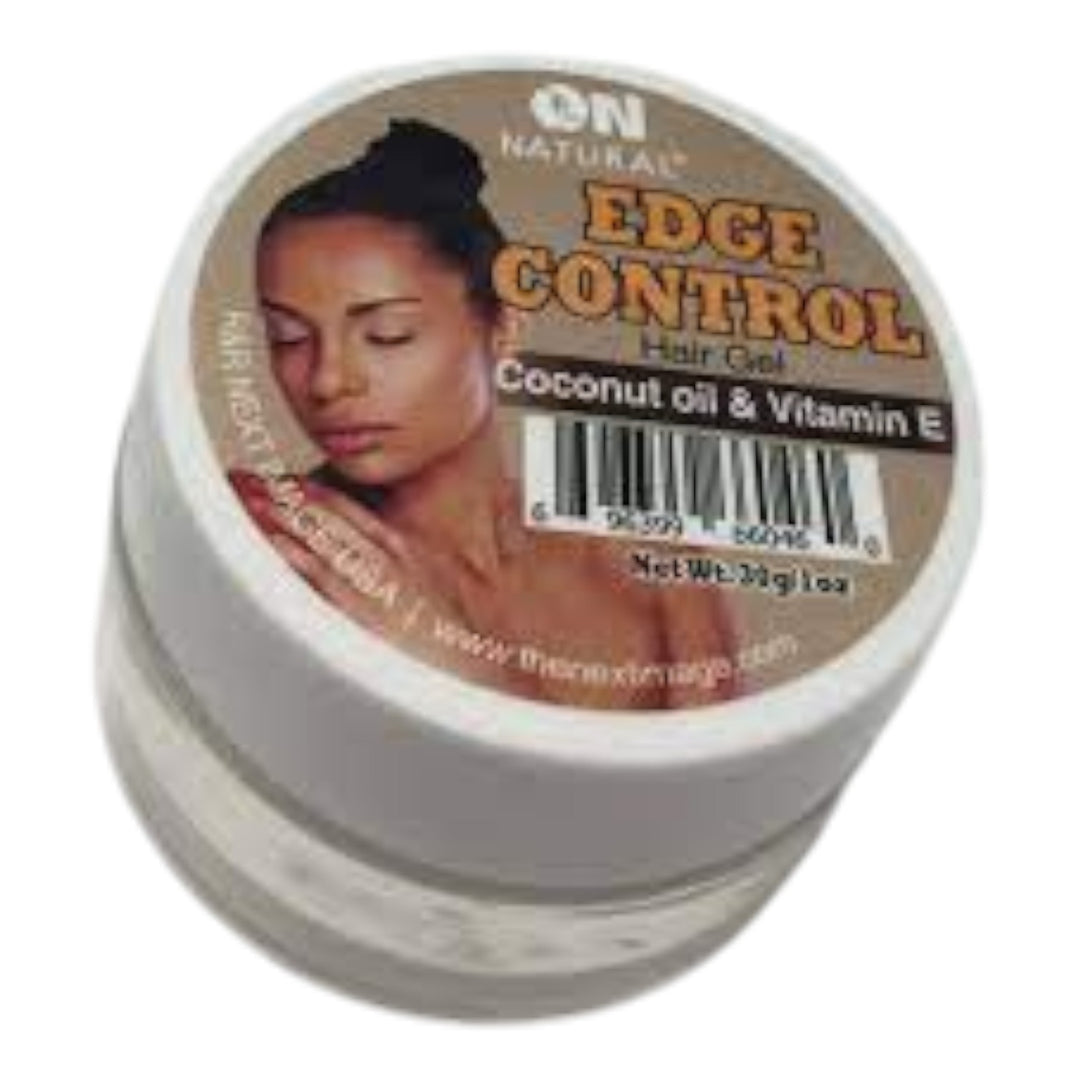 On Natural Edge Control Hair Gel Coconut Oil & Vit E 1 oz