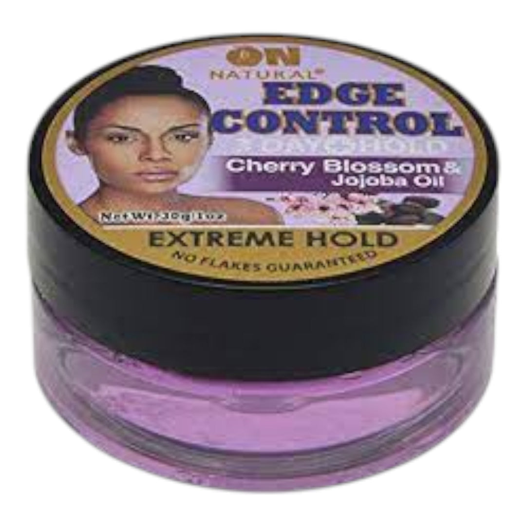 On Natural Edge Control 3 Day Hold Cherry Bloss & Jojoba Oil 1 oz