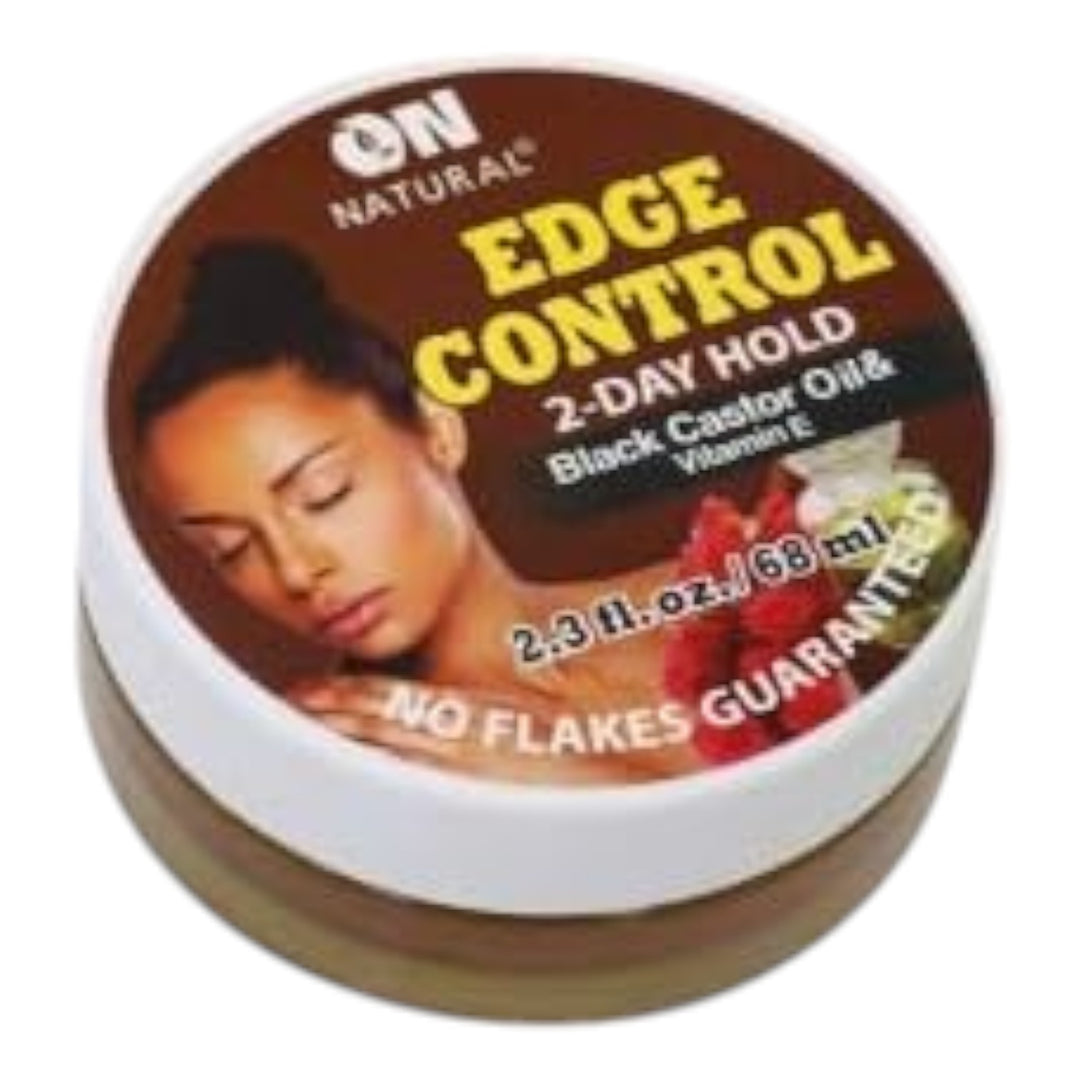 On Natural Edge Control 2 Day Hold Black Castor Oil & Vit E 2.3 oz