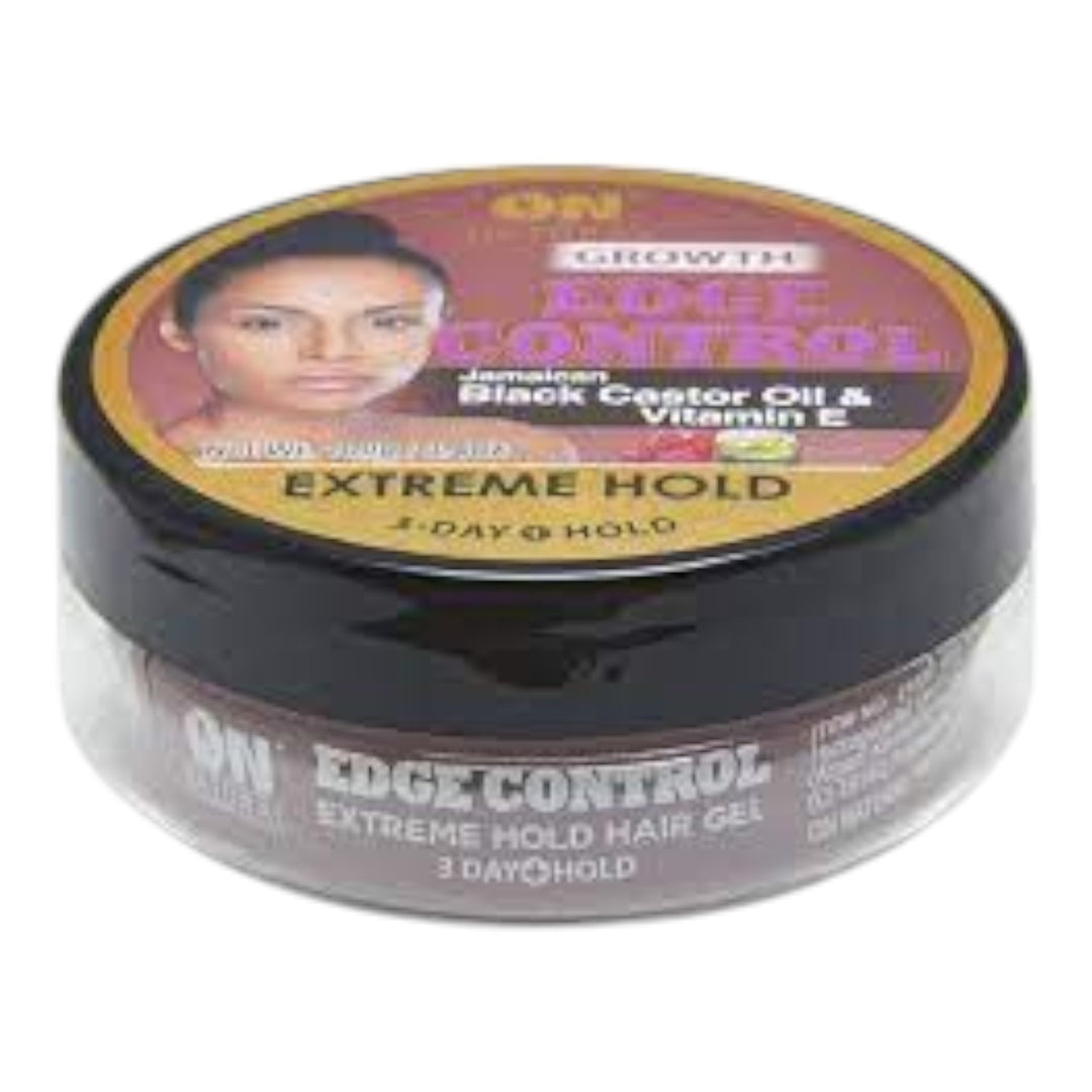 On Natural Edge Control 3 Day Hold Jam BK Castor Oil & Vit E 3.4 oz