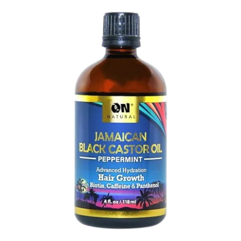 On Natural Jamaican Black Castor Oil Peppermint 4 oz