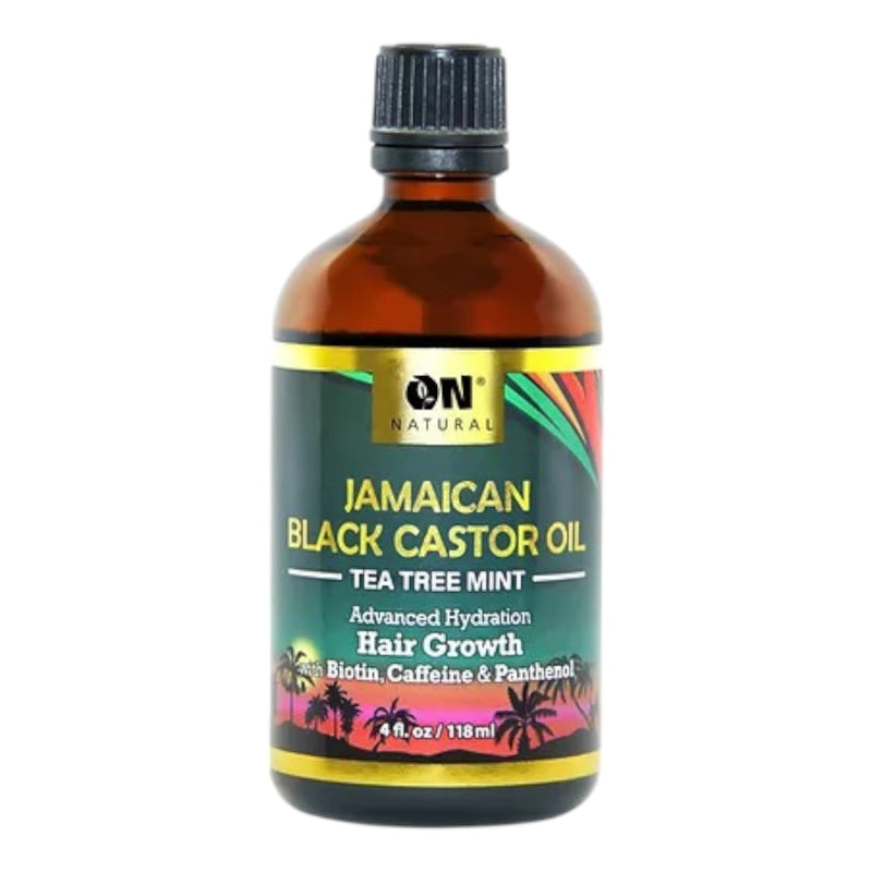 On Natural Jamaican Black Castor Oil Tea Tree Mint 4 oz