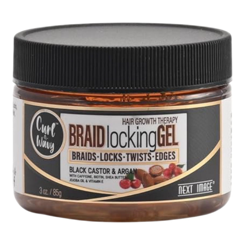 On Natural Next Image Braid Locking Gel Black Castor & Argan 3 oz