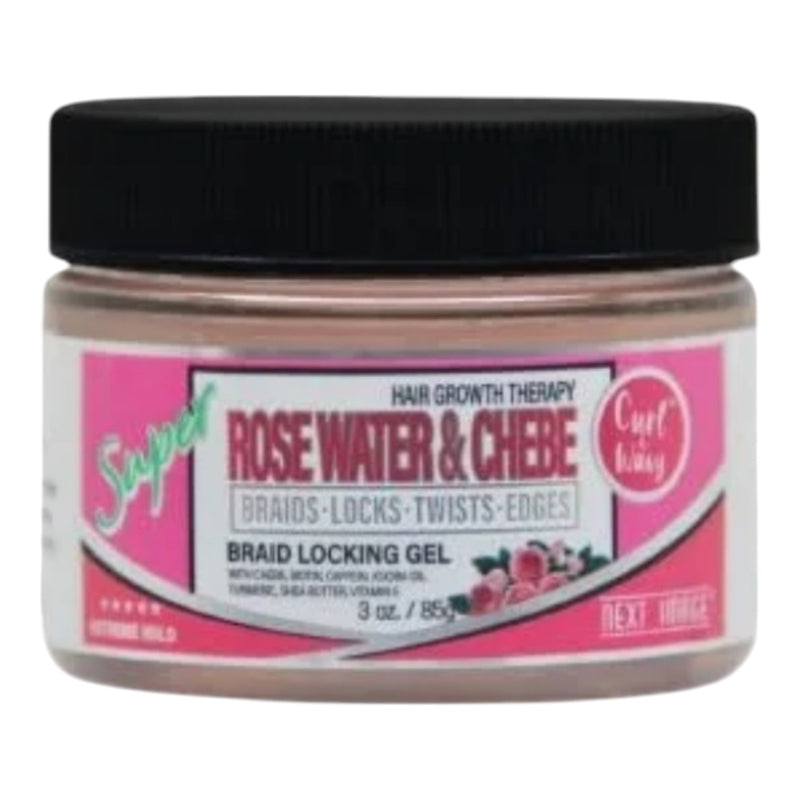 On Natural Next Image Braid Locking Gel Super Hold Rose Water & Chebe 3 oz
