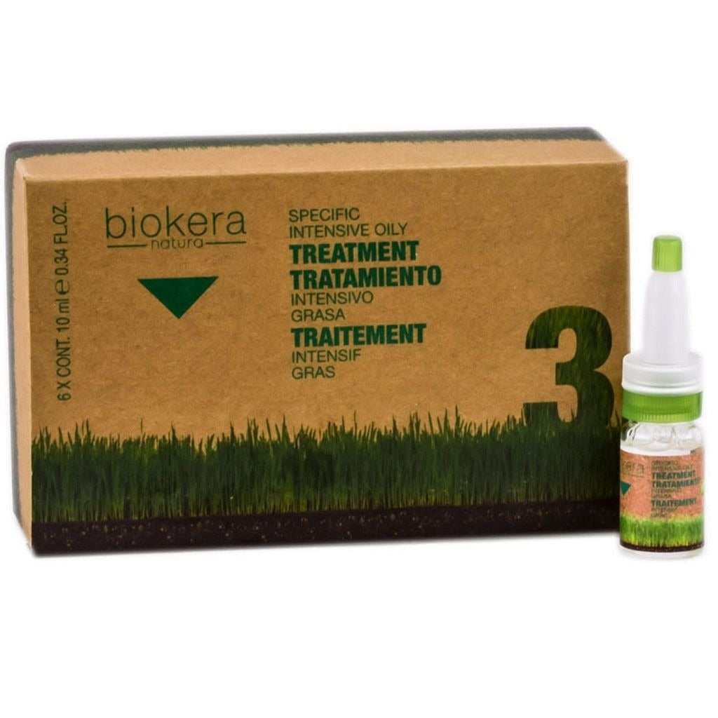 SALM516 Salerm Biokera Specific Intensive Oily Treatment 6 x 10 ml