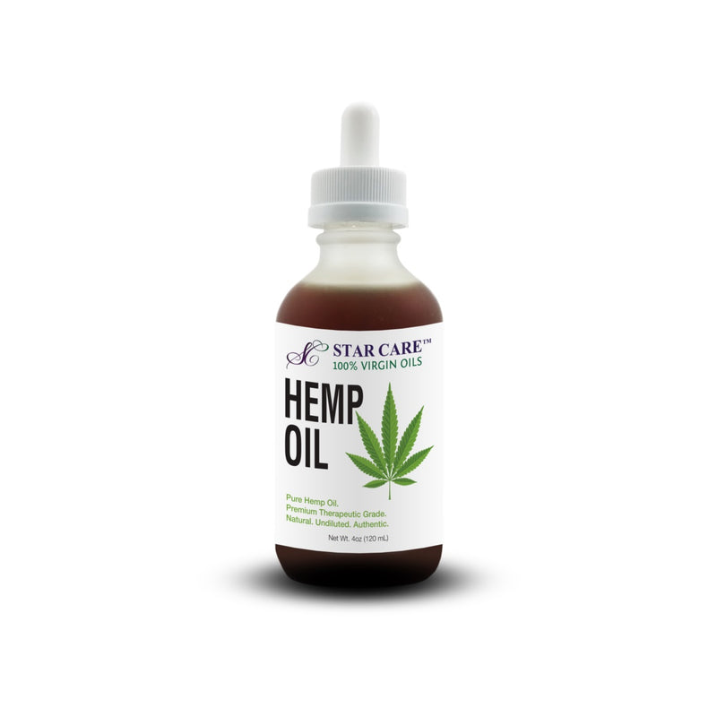 Star Care 100% Pure Hemp Oil Virgin Cannabis Sativa 4 oz