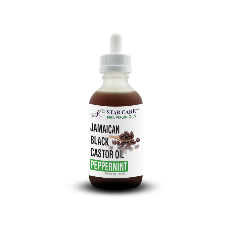 Star Care Jamaican Black Castor Oil 4 oz (PEPPERMINT)