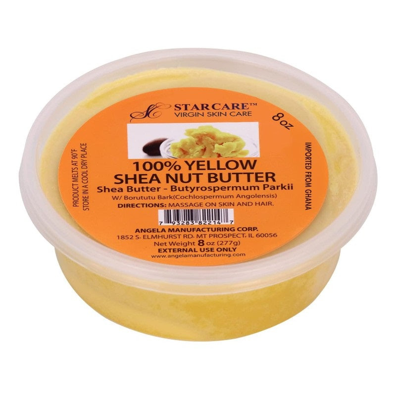 Star Care 100% Yellow Shea Butter 8 oz