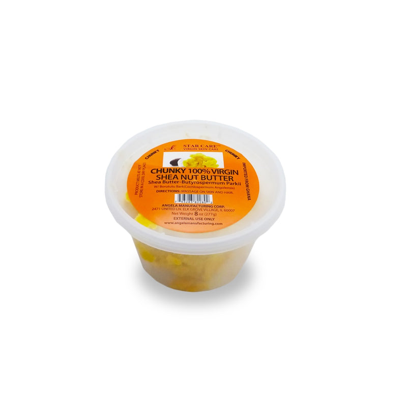 Star Care Chunky 100% Virgin Shea Butter 8 oz