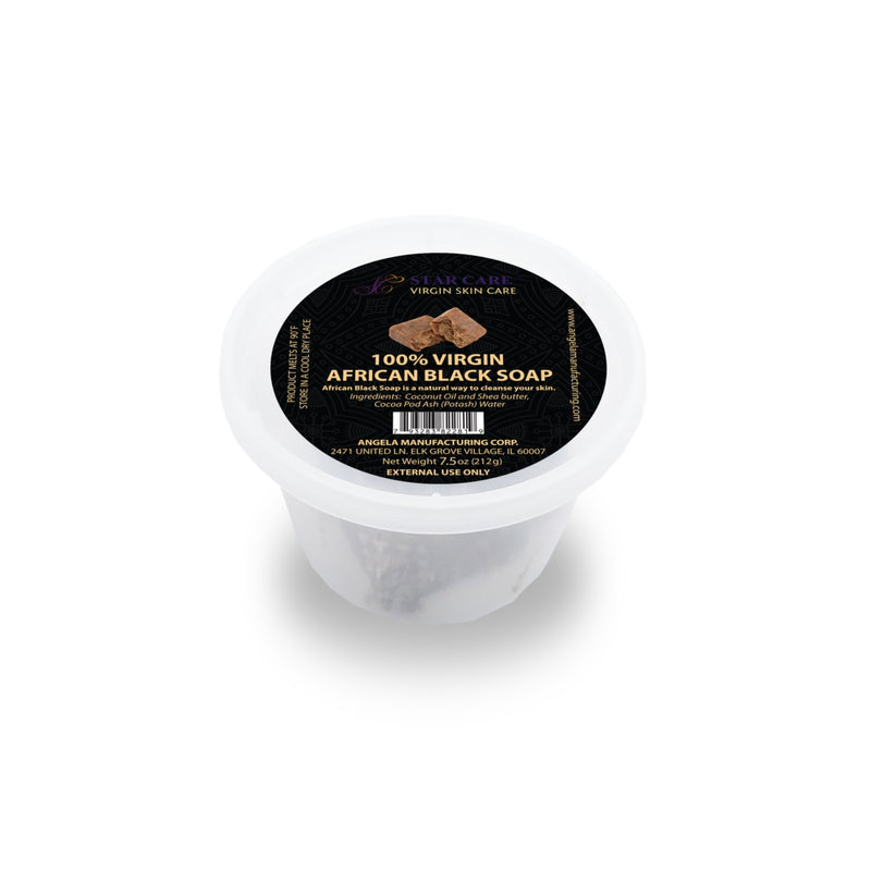Star Care 100% Virgin African Black Soap 8 oz