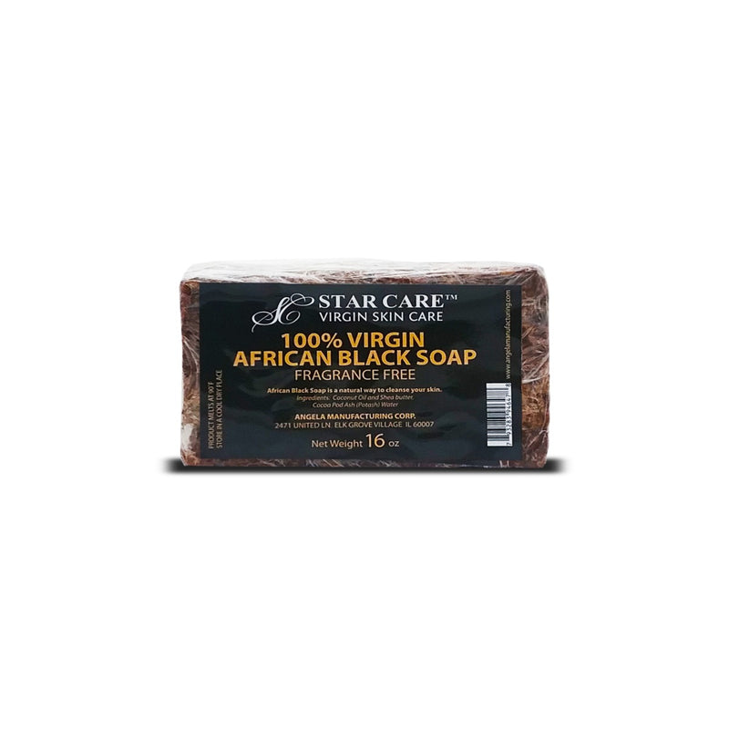 Star Care 100% Virgin African Black Soap 16 oz