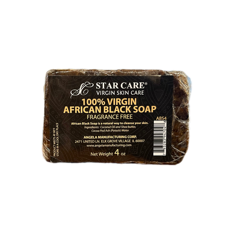 Star Care 100% Virgin African Black Soap 4 oz