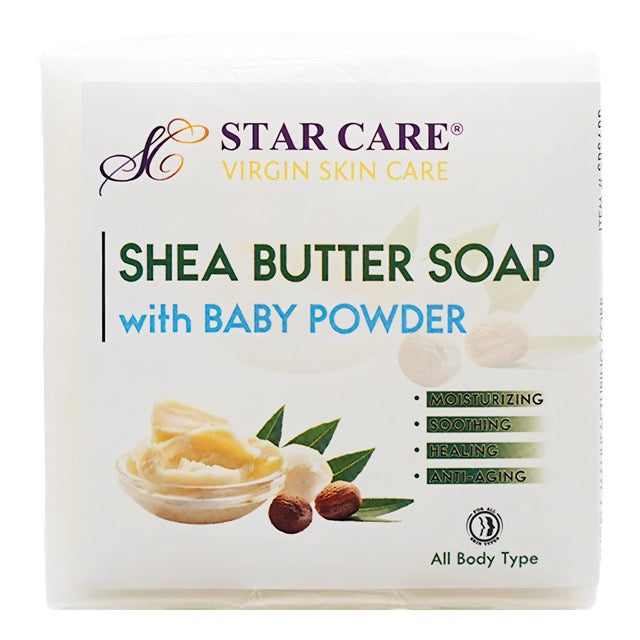 SCA1387A Star Care Shea Butter Soap with Baby Powder 100g / 3.5 oz