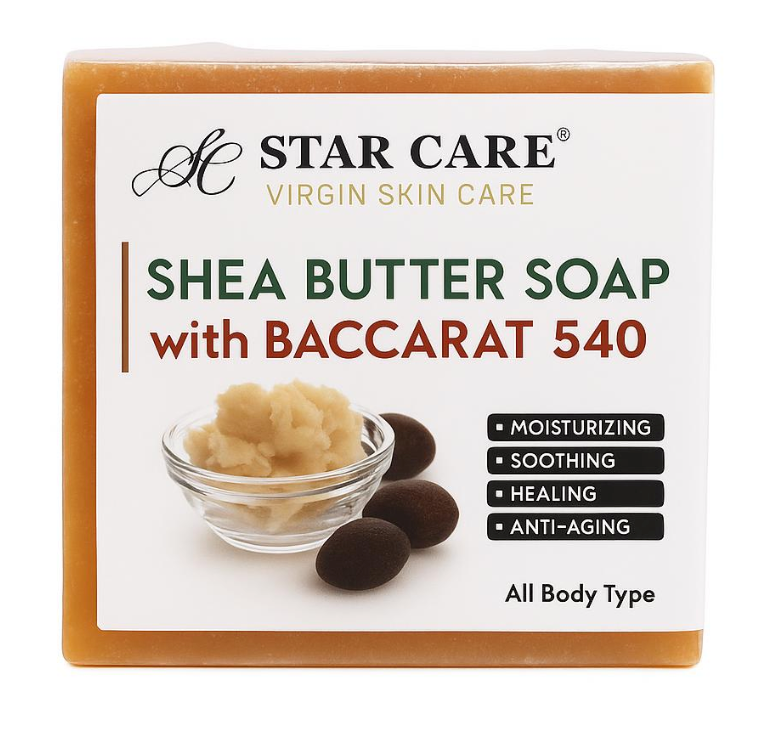 SCA1387B Star Care Shea Butter Soap with Baccarat 540 100g / 3.5 oz