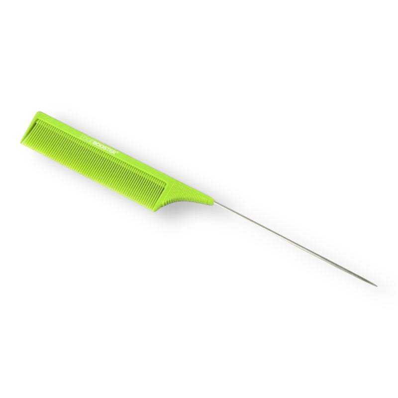 SFEB9015 Edge Booster Carbon Anti-Static Pin Tail Comb Green 9